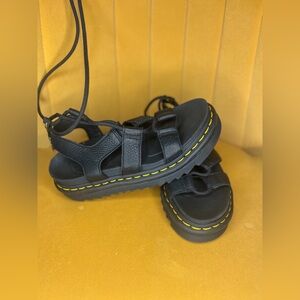 NWOT Dr Marten lace up platform sandals